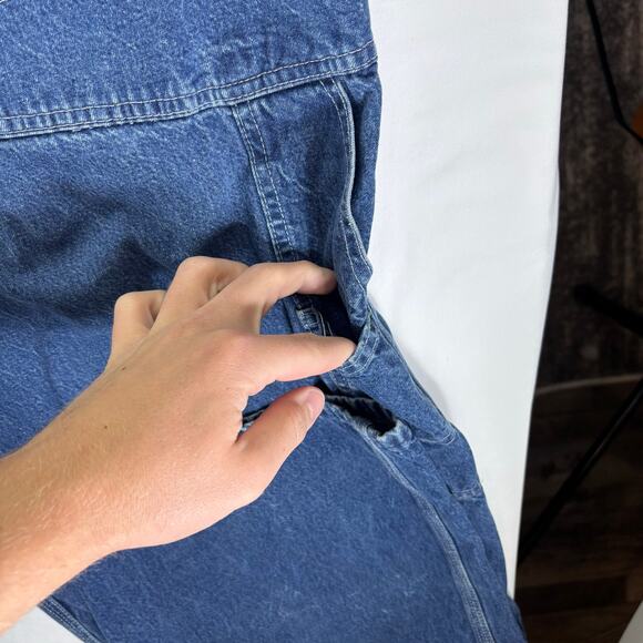 Vintage OshKosh B'Gosh Vestbak Bib Overalls USA Union Made Sanforized Mens 42x29 - Picture 6 of 10